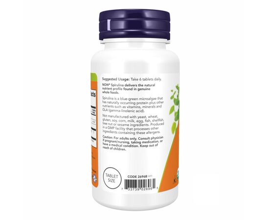 Купить Spirulina 500 mg - 200 tabs, фото , изображение 3, характеристики, отзывы