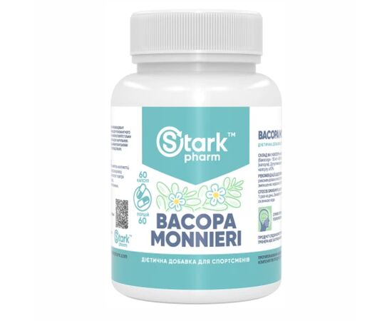 Купить Экстракт бакопы ( Bacopa Monnieri )  500mg - 60caps - Stark Pharm, фото , характеристики, отзывы