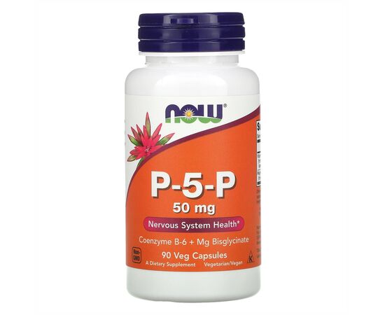 Купить Пиридоксаль-5-фосфат (P-5-P) 50mg - 90 vcaps - Now Foods, фото , характеристики, отзывы