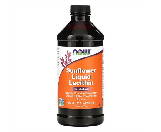 Купить Соняшниковий Лецитин ( Sunflower Liquid Lecithin ) - 16 fl oz - Now Foods, фото , характеристики, отзывы