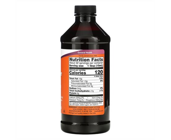 Купить Соняшниковий Лецитин ( Sunflower Liquid Lecithin ) - 16 fl oz - Now Foods, фото , изображение 2, характеристики, отзывы