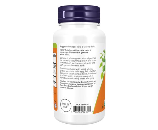 Купить Org Spirulina 500mg - 500 tabs, фото , изображение 3, характеристики, отзывы