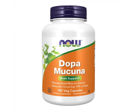 Купить Мукуна жгучая, Dopa Mucuna - 180 vcaps - Now Foods, фото , характеристики, отзывы