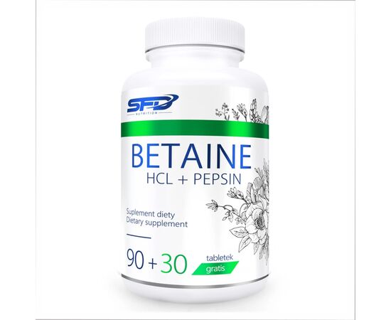 Купить Betaine HCL+Pepsin - 120caps, фото , характеристики, отзывы