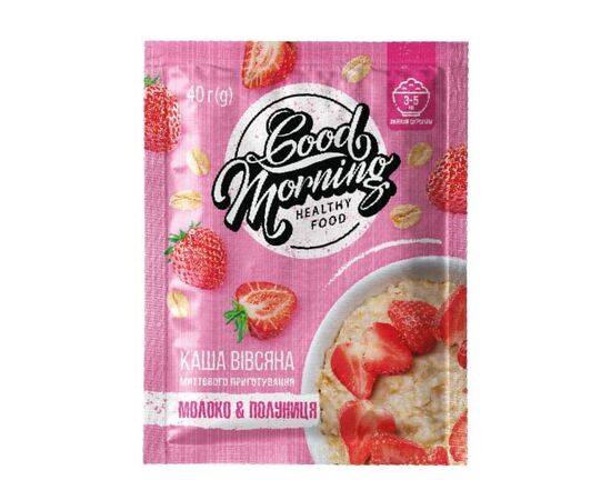 Купить Good Morning Oatmeal - 30х40g Milk Strawberry, фото , характеристики, отзывы