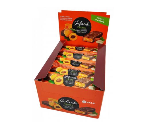 Купить Infanta Fruits - 24x40g Dried Apricot and Peanut, фото , характеристики, отзывы