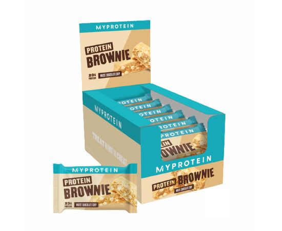 Придбати Protein Brownie - 12x75g White Chocolate, image , характеристики, відгуки