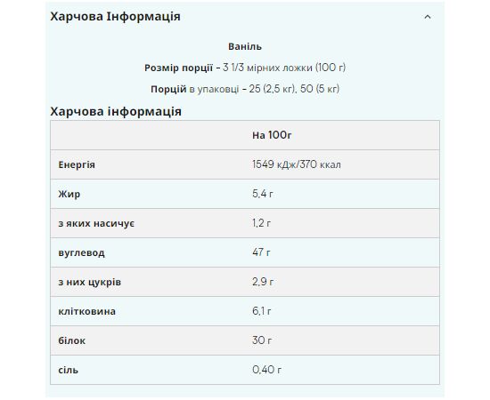 Купить Гейнер, Impact Weight Gainer V2 - 2500g Vanilla ( Ваниль ) - Myprotein, фото , изображение 2, характеристики, отзывы