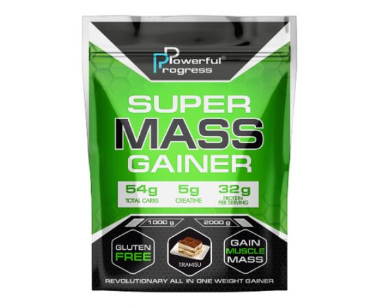 Купить Гейнер, Super Mass Gainer - 2000g Oreo (Орео) - Powerful Progress, фото , характеристики, отзывы