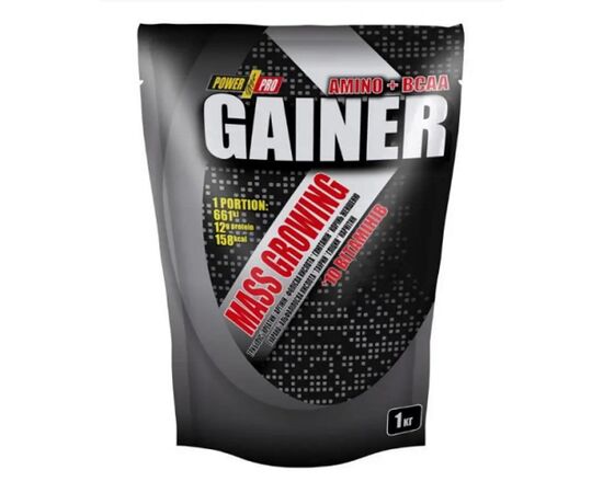 Купить Гейнер  ( Gainer )  - 1000g Vanilla ( Ваніль ) - Power Pro, фото , характеристики, отзывы