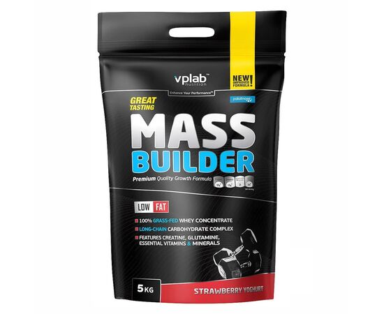 Придбати Mass Builder - 5000g Strawberry-Yoghurt, image , характеристики, відгуки