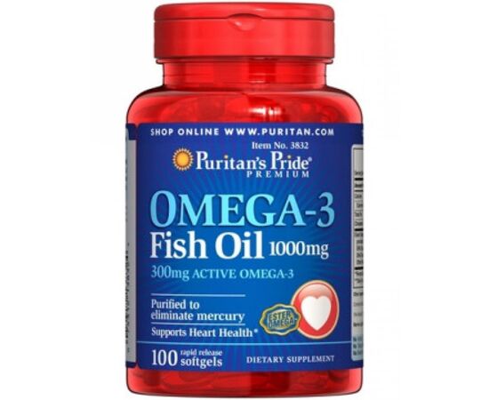 Купить Omega 3 1000mg - 250softgels, фото , характеристики, отзывы