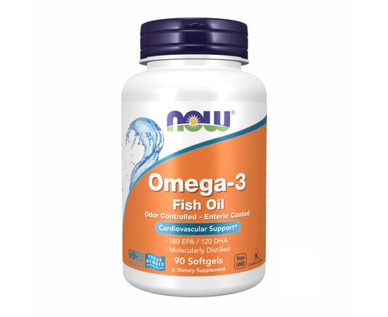 Купить Омега-3 (Omega-3) Enteric - 90 sgels - Now Foods, фото , характеристики, отзывы