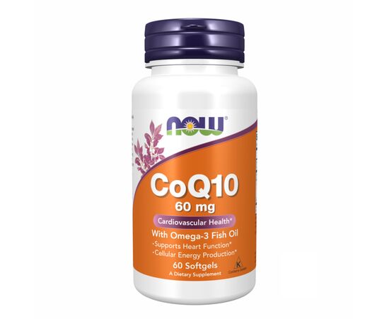 Купить CoQ10 60mg with Omega-3 - 60 sgels, фото , характеристики, отзывы