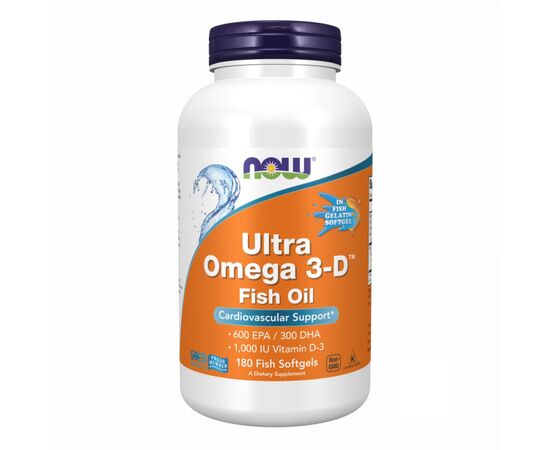 Придбати Ultra Omega 3-D™ Fish Oil - 180 Fish Softgels, image , характеристики, відгуки