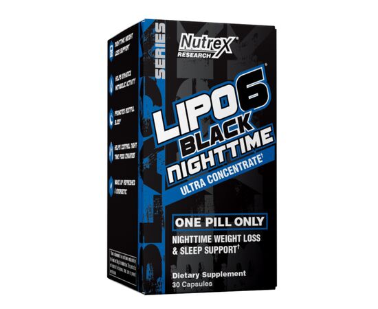 Придбати Lipo 6 Black NightTime Ultra Concentrate - 30 caps, image , характеристики, відгуки