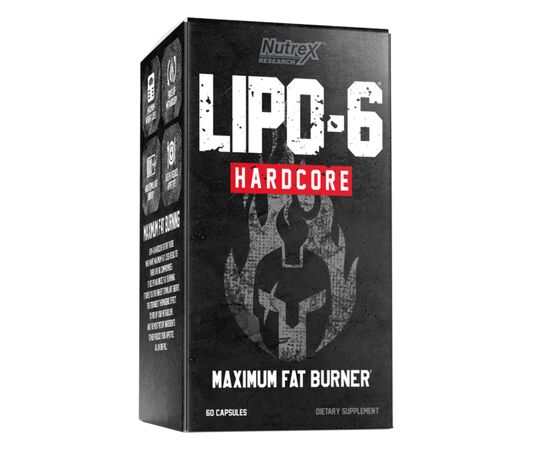 Купить Жиросжигатель,  Lipo-6 Hardcore - 60ct - Nutrex , фото , характеристики, отзывы