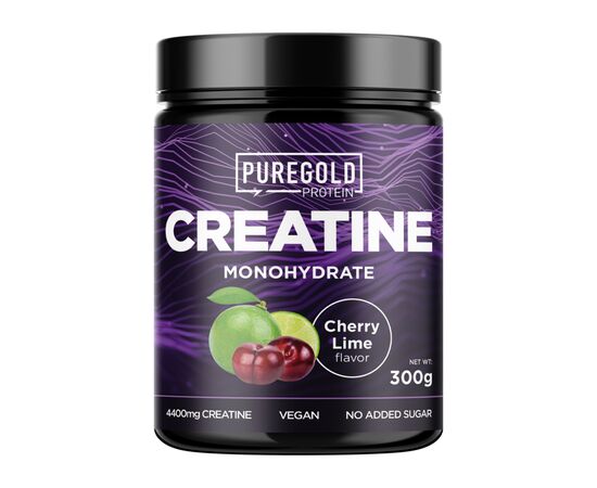 Купить Креатин Моногидрат (Creatine Monohydrate) - 300g Cherry Lime (Вишня+лайм) - Pure Gold, фото , характеристики, отзывы