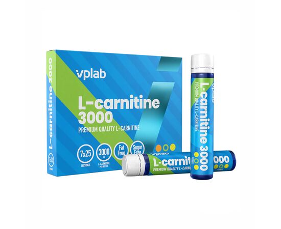 Купить L-Карнитин (L-Carnitine) 3000 - 7x25 ml Citrus (Цитрус) - VPLab, фото , характеристики, отзывы