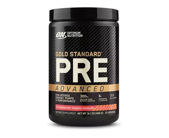 Купить Gold Standart Pre-Workout Advanced - 330g Watermelon, фото , характеристики, отзывы