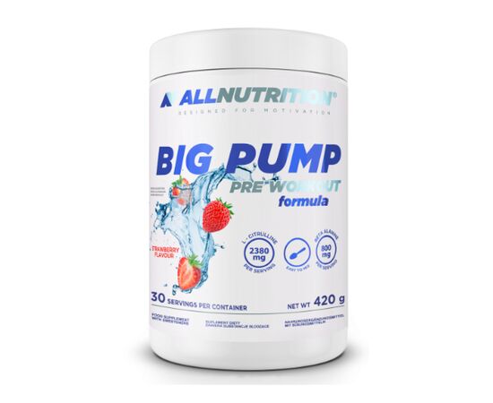 Купить Big Pump Pre Workaut Formula - 420g Strawberry, фото , характеристики, отзывы