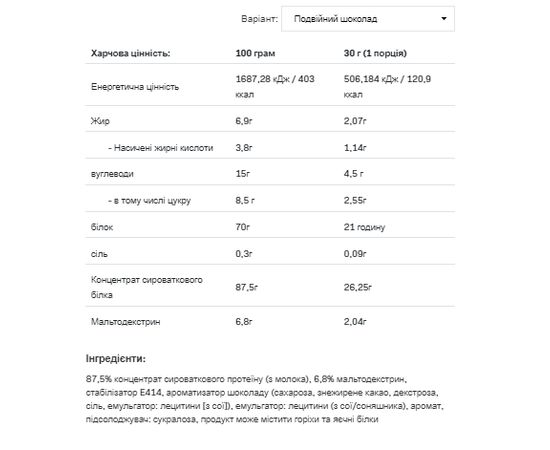 Придбати Сироватковий протеїн, Whey Protein - 900g Double Chocolate ( Подвійний шоколад ) - Allnutrition , image , зображення 2, характеристики, відгуки