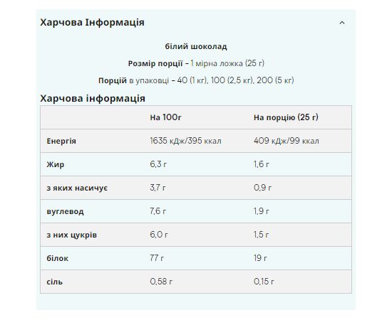 Купить Impact Whey Protein - 2500g White Chocolate New Improved, фото , изображение 2, характеристики, отзывы