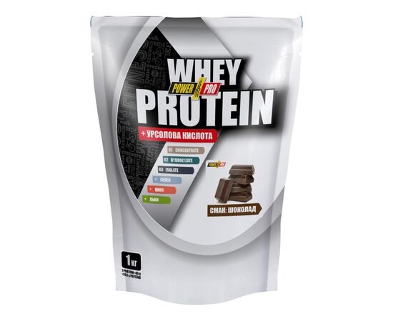 Купить Протеин, Whey Protein - 1000g Chocolate (Шоколад) - Power Pro, фото , характеристики, отзывы