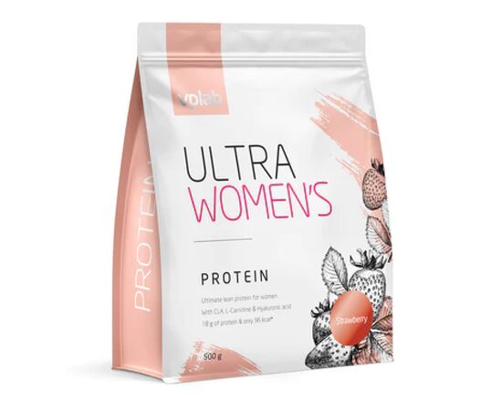 Придбати Сироватковий протеїн, Ultra Women`s Protein - 500g Strawberry ( Полуниця ) - VPLab, image , характеристики, відгуки