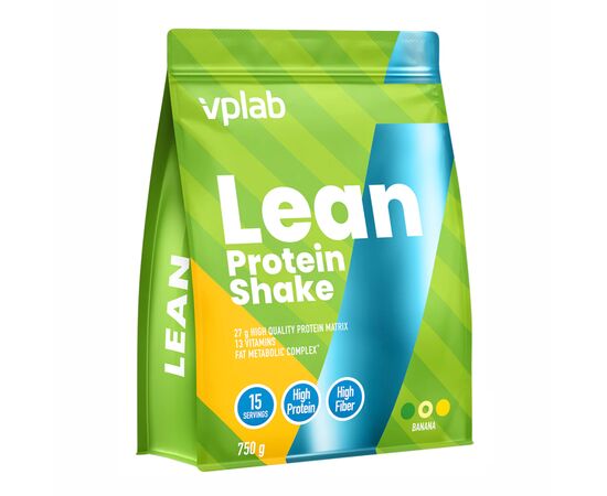 Купить Сывороточный протеин, Lean Protein Shake - 750g Banana (Банан) - VPLab, фото , характеристики, отзывы