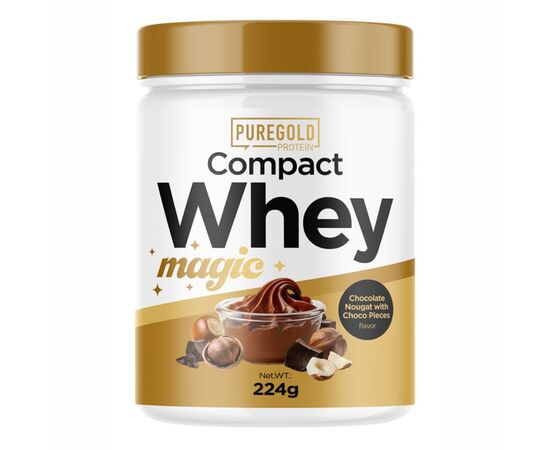 Придбати Compact Magic Whey Protein - 224g Chocolate Nougat with Choco Pieces, image , характеристики, відгуки