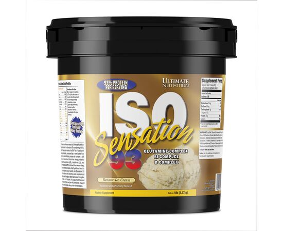 Придбати ISO Sensation 5lb - 2270g Banana Ice Cream, image , характеристики, відгуки