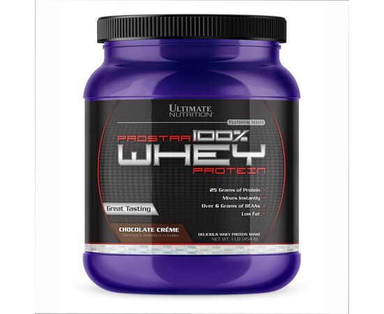 Придбати Prostar Whey 1lb - 454g Chocolate, image , характеристики, відгуки