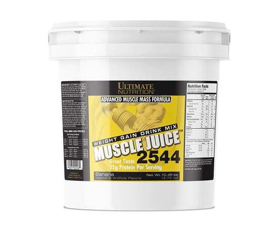 Купить Высококалорийный гейнер, Muscle Juice 2544 - 4750g Banana (Банан) - Ultimate Nutrition, фото , характеристики, отзывы