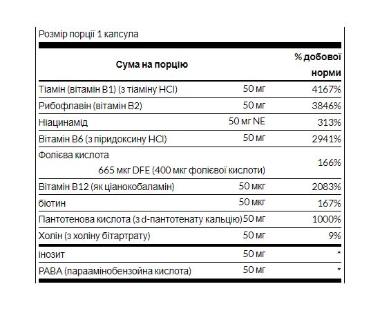 Купить Balance B-50 Complex - 250caps, фото , изображение 2, характеристики, отзывы