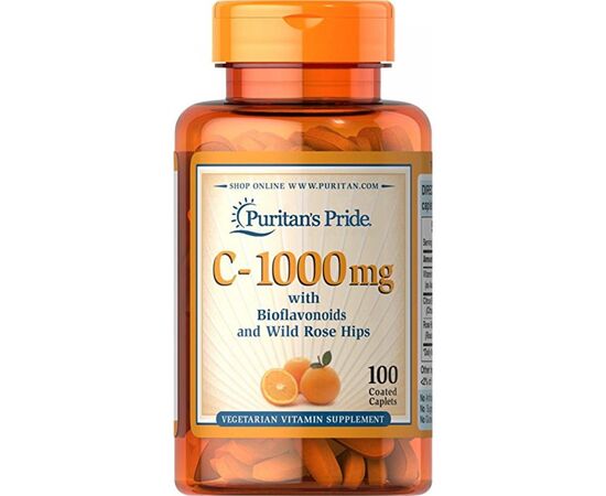 Купить Vitamin C - 1000 mg with Bioflavonoids and Rose Hips - 100tabs, фото , характеристики, отзывы