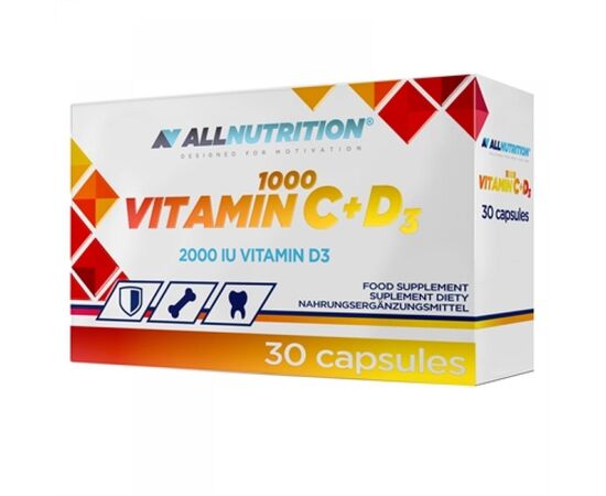 Купить Vitamin C + D3 1000 - 30 caps, фото , характеристики, отзывы