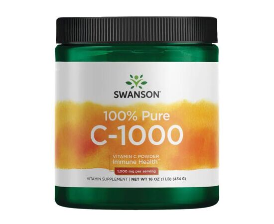 Придбати Вітамін С 100% Pure ( Vitamin C)  Powder - 454g (16oz) - Swanson, image , характеристики, відгуки