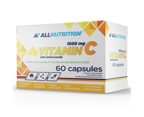 Придбати Vitamin C 1000mg + Bioflaw - 60caps, image , характеристики, відгуки