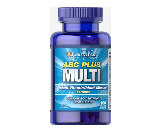 Купить ABC Plus Multivitamin and Multi-Mineral Formula - 100 Caplets, фото , характеристики, отзывы