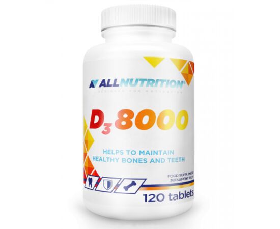 Придбати Вітамін Д3 ( D3 8000)  - 120tab - Allnutrition, image , характеристики, відгуки