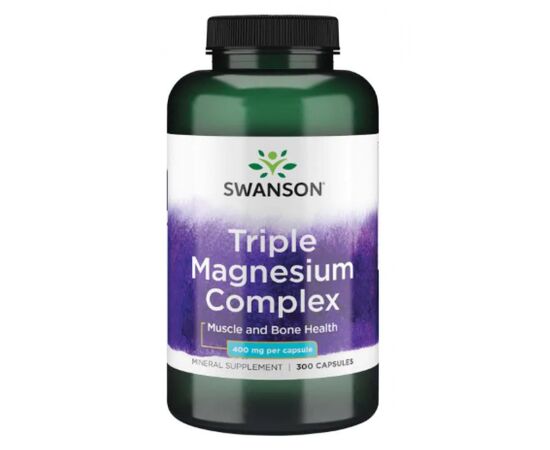 Купить Тройной Комплекс Магния (Triple Magnesium Complex) 400mg - 300caps - Swanson, фото , характеристики, отзывы