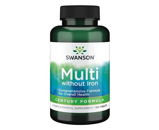 Придбати Мультивітаміни без заліза (Multi whith out Iron Century Formula) - 130tabs - Swanson , image , характеристики, відгуки