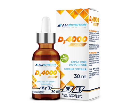 Придбати D3 4000drops - 30ml, image , характеристики, відгуки