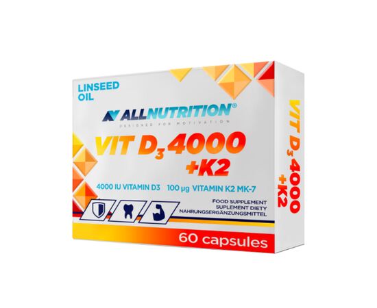 Купить Vit D3 4000 + K2 - 60caps, фото , характеристики, отзывы