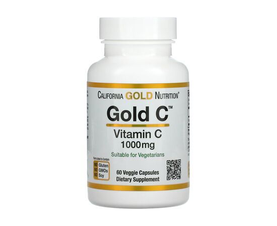 Придбати Gold Vitamin C 1000mg - 60caps, image , характеристики, відгуки