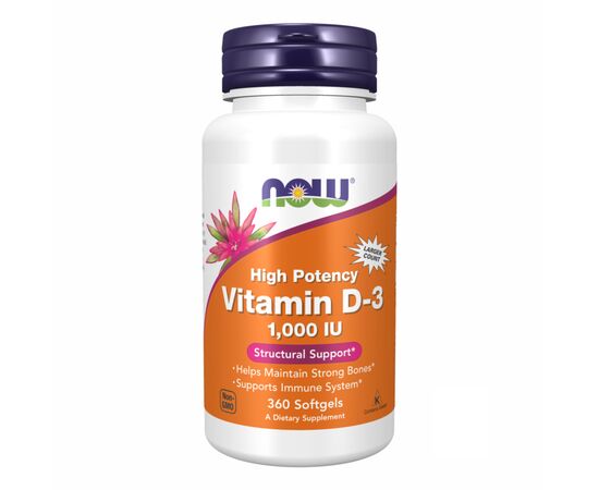 Купить Витамин D-3 (VIT D-3 1000 IU) - 360 sgels - Now Foods, фото , характеристики, отзывы