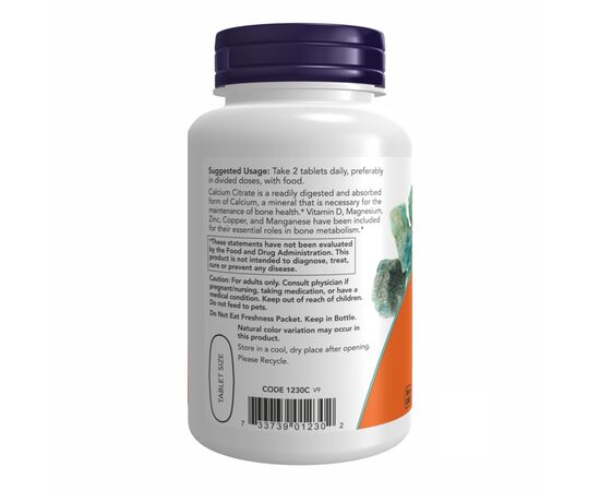 Придбати Calcium Citrate W/Min - 100 tabs, image , зображення 3, характеристики, відгуки