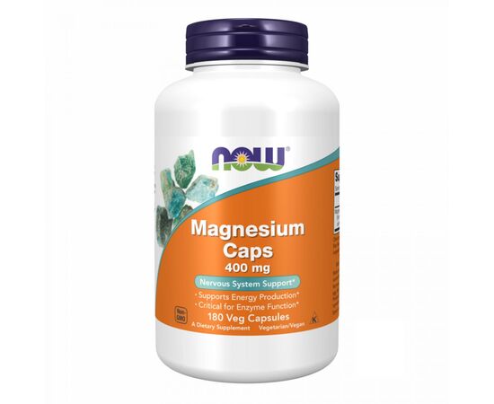 Придбати Магній ( Magnesium ) 400mg - 180 vcaps - Now Foods, image , характеристики, відгуки