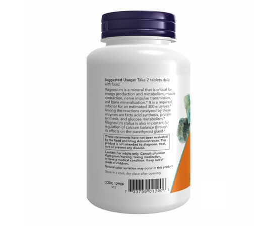 Купить Магний Цитрат ( Magnesium Citrate ) 200mg - 100 tabs - Now Foods, фото , изображение 3, характеристики, отзывы